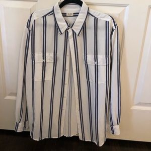 Brandy Melville Striped Long Shirt